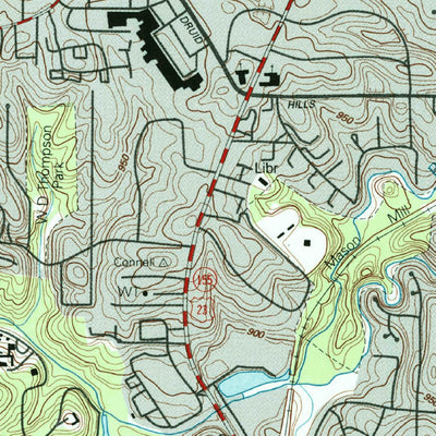United States Geological Survey Northeast Atlanta, GA (1993, 24000-Scale) digital map