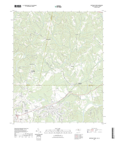 United States Geological Survey Northeast Eden, NC (2022, 24000-Scale) digital map