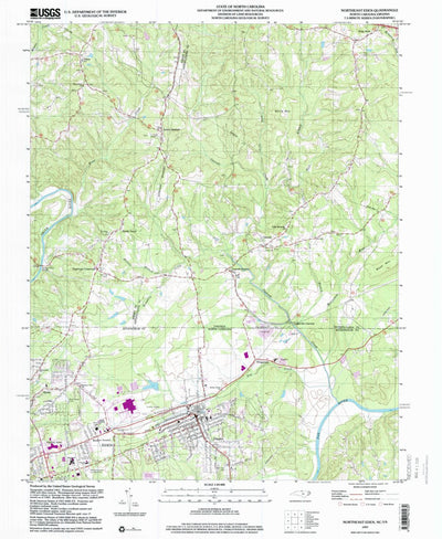 United States Geological Survey Northeast Eden, NC-VA (1997, 24000-Scale) digital map