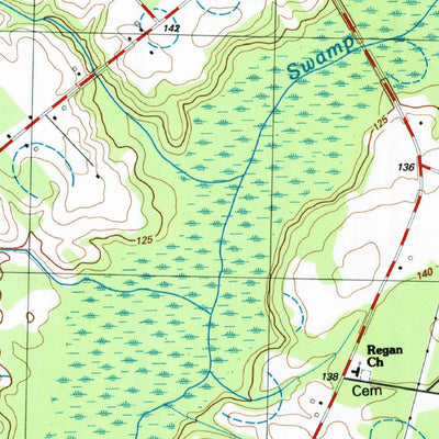 United States Geological Survey Northeast Lumberton, NC (1986, 24000-Scale) digital map