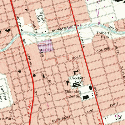United States Geological Survey Northeast Midland, TX (1965, 24000-Scale) digital map
