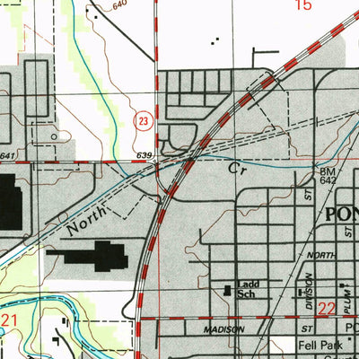 United States Geological Survey Northeast Pontiac, IL (1998, 24000-Scale) digital map