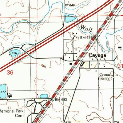 United States Geological Survey Northeast Pontiac, IL (2001, 24000-Scale) digital map