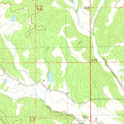 United States Geological Survey Northeast Pontotoc, MS (1980, 24000-Scale) digital map