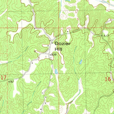 United States Geological Survey Northeast Pontotoc, MS (1980, 24000-Scale) digital map