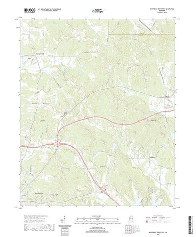 United States Geological Survey Northeast Pontotoc, MS (2020, 24000-Scale) digital map