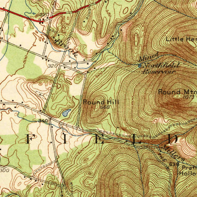 United States Geological Survey Northfield, MA-NH-VT (1941, 31680-Scale) digital map
