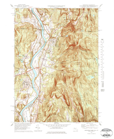 United States Geological Survey Northfield, MA-NH-VT (1977, 25000-Scale) digital map