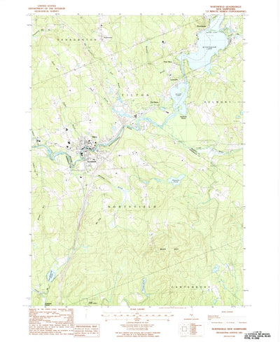 United States Geological Survey Northfield, NH (1987, 24000-Scale) digital map