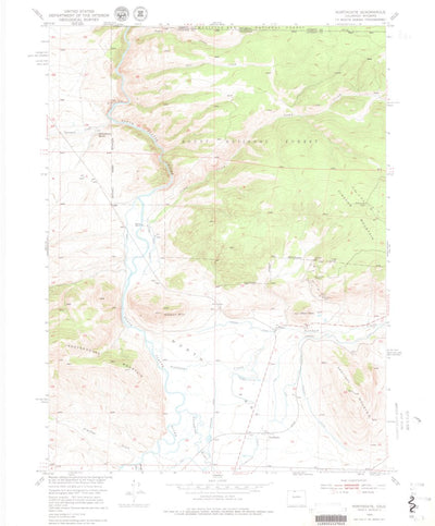 United States Geological Survey Northgate, CO-WY (1950, 24000-Scale) digital map