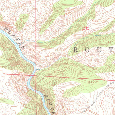 United States Geological Survey Northgate, CO-WY (1950, 24000-Scale) digital map