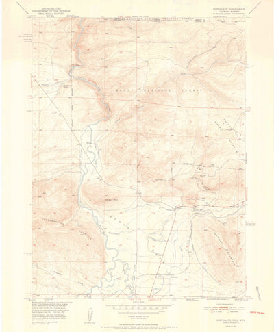 United States Geological Survey Northgate, CO-WY (1952, 24000-Scale) digital map