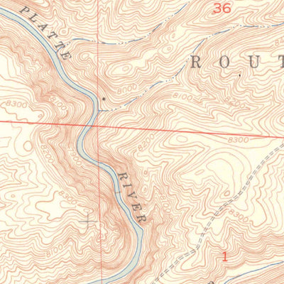 United States Geological Survey Northgate, CO-WY (1952, 24000-Scale) digital map