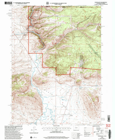 United States Geological Survey Northgate, CO-WY (2000, 24000-Scale) digital map