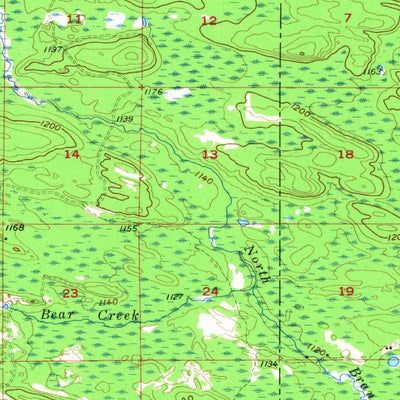 United States Geological Survey Northland, MI (1957, 62500-Scale) digital map