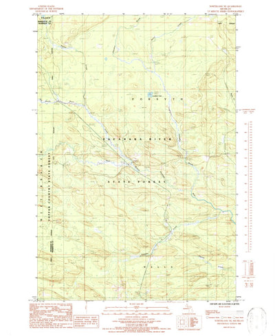 United States Geological Survey Northland NE, MI (1986, 24000-Scale) digital map