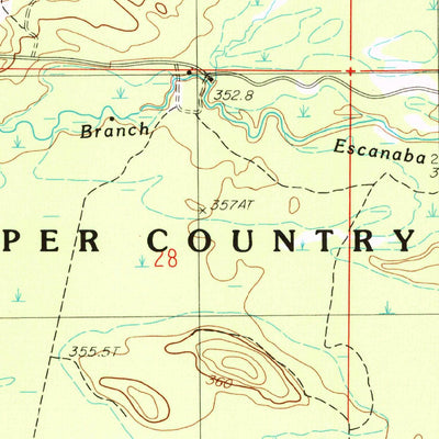 United States Geological Survey Northland NW, MI (1986, 24000-Scale) digital map