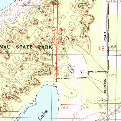 United States Geological Survey Northport, MI (1983, 25000-Scale) digital map