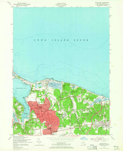 United States Geological Survey Northport, NY (1954, 24000-Scale) digital map