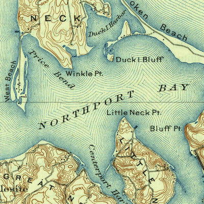 United States Geological Survey Northport, NY-CT (1903, 62500-Scale) digital map