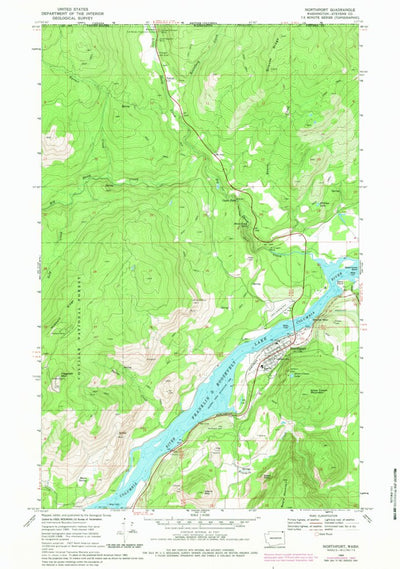 United States Geological Survey Northport, WA (1969, 24000-Scale) digital map