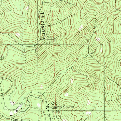United States Geological Survey Northspur, CA (1991, 24000-Scale) digital map