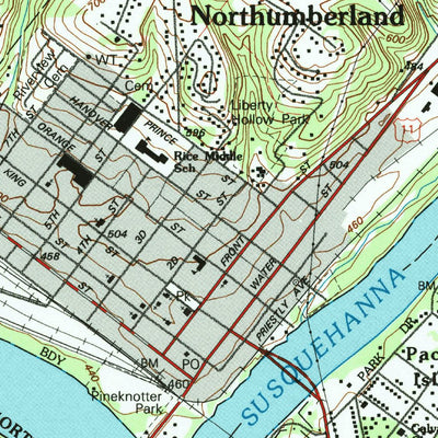 United States Geological Survey Northumberland, PA (1994, 24000-Scale) digital map