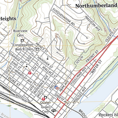 United States Geological Survey Northumberland, PA (2023, 24000-Scale) digital map