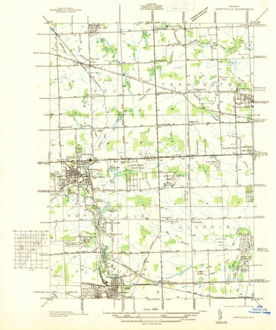 United States Geological Survey Northville, MI (1936, 31680-Scale) digital map