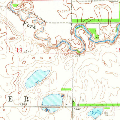United States Geological Survey Northville SW, SD (1966, 24000-Scale) digital map