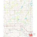 United States Geological Survey Northwest Albion, MI (1980, 24000-Scale) digital map