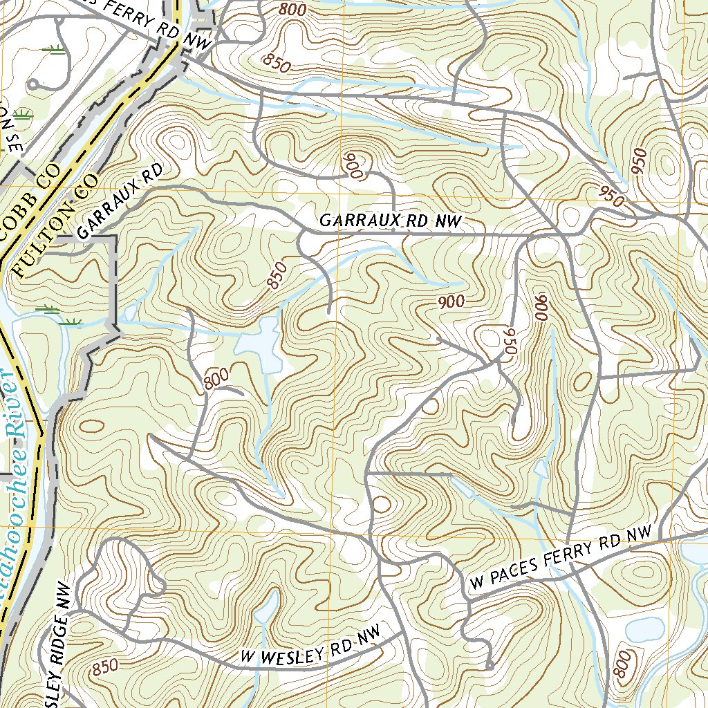 Nw Map Scale Northwest Atlanta, GA (2020, 24000-Scale) Map by United States ...