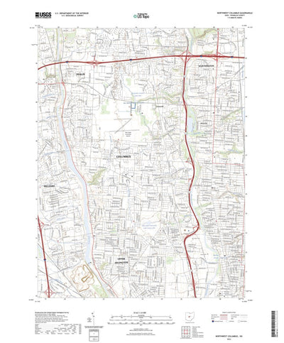 United States Geological Survey Northwest Columbus, OH (2023, 24000-Scale) digital map