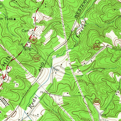 United States Geological Survey Northwest Eden, NC-VA (1964, 24000-Scale) digital map