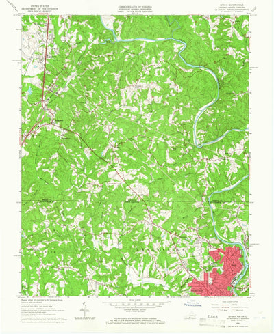 United States Geological Survey Northwest Eden, NC-VA (1964, 24000-Scale) digital map