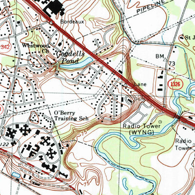 United States Geological Survey Northwest Goldsboro, NC (1998, 24000-Scale) digital map
