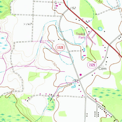 United States Geological Survey Northwest Lumberton, NC (1972, 24000-Scale) digital map