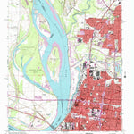 United States Geological Survey Northwest Memphis, TN-AR (1965, 24000-Scale) digital map