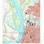 United States Geological Survey Northwest Memphis, TN-AR (1997, 24000-Scale) digital map