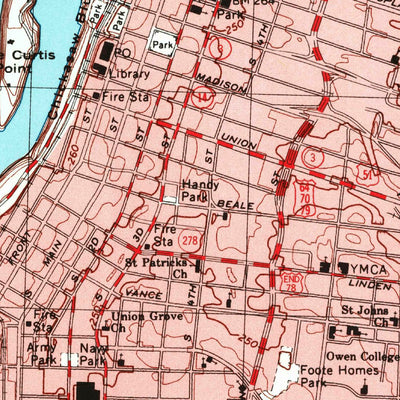 United States Geological Survey Northwest Memphis, TN-AR (1997, 24000-Scale) digital map