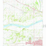 United States Geological Survey Northwest Muskogee, OK (1974, 24000-Scale) digital map