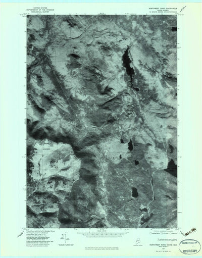 United States Geological Survey Northwest Pond, ME (1977, 24000-Scale) digital map