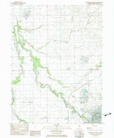 United States Geological Survey Northwest Pontiac, IL (1983, 24000-Scale) digital map