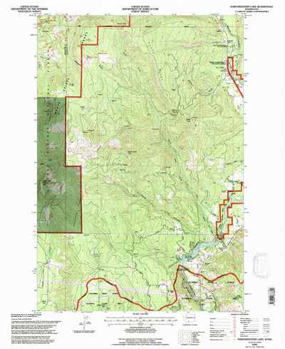 United States Geological Survey Northwestern Lake, WA (1994, 24000-Scale) digital map
