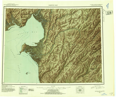 United States Geological Survey Norton Bay, AK (1948, 250000-Scale) digital map