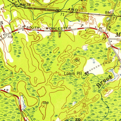 United States Geological Survey Norton, MA (1951, 24000-Scale) digital map
