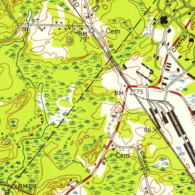 United States Geological Survey Norton, MA (1951, 24000-Scale) digital map