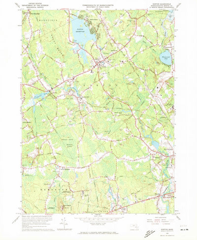 United States Geological Survey Norton, MA (1964, 24000-Scale) digital map