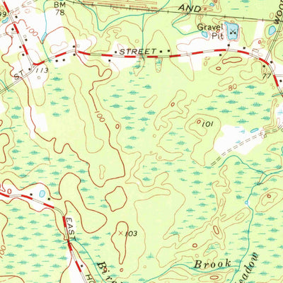 United States Geological Survey Norton, MA (1964, 24000-Scale) digital map