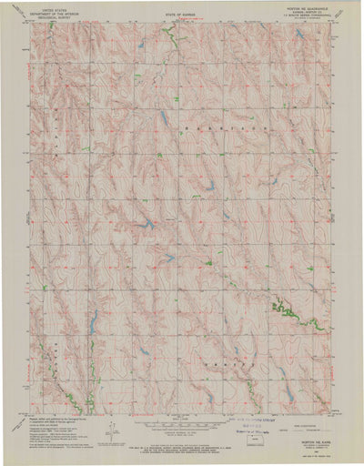 United States Geological Survey Norton NE, KS (1967, 24000-Scale) digital map